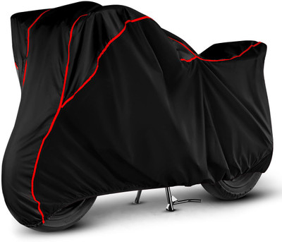 SKIN WORLD Two Wheeler Cover for Royal Enfield(Classic 350, Black)