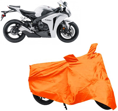 ROYAL AUTO MART Two Wheeler Cover for Honda(CBR 1000RR, Orange)