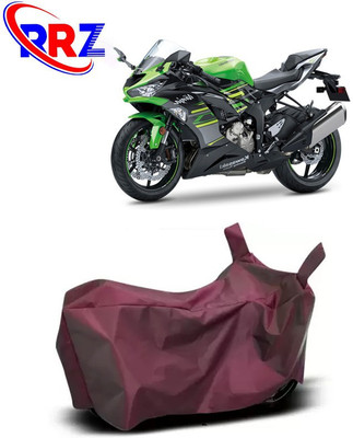 RRZ Waterproof Two Wheeler Cover for Kawasaki(Ninja ZX-6R, Maroon)