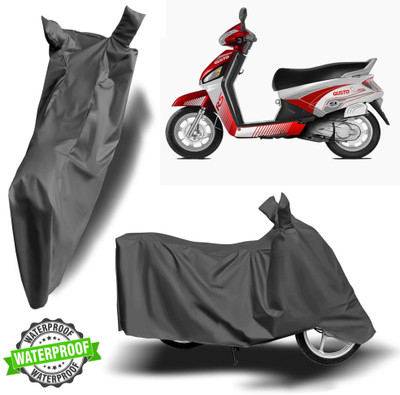 Autoinnovation Waterproof Two Wheeler Cover for Mahindra(Gusto 125, Grey)