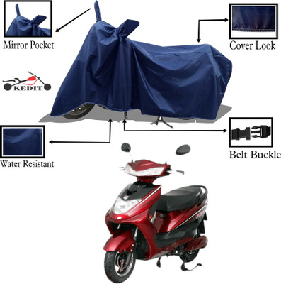 KEDIT Two Wheeler Cover for Okinawa(E Lite, Blue)