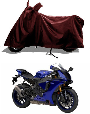 GROFATIK Two Wheeler Cover for Yamaha(YZF R1M, Maroon)