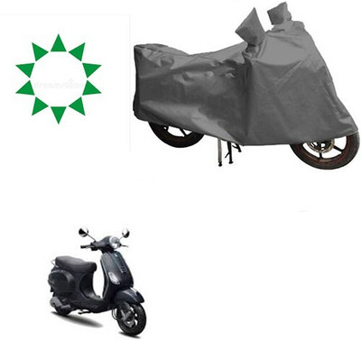 DeepShakshi AUTOMOTIVE Waterproof Two Wheeler Cover for Piaggio(Vespa LX, Grey)
