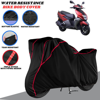SRP PRODUCT Waterproof Two Wheeler Cover for TVS(Ntorq 125, Black, Red)