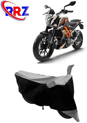 RRZ Waterproof Two Wheeler Cover for KTM(Duke 390 ABS, Black, Grey)