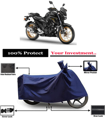 Amexride Two Wheeler Cover for Yamaha(FZS 25, Blue)