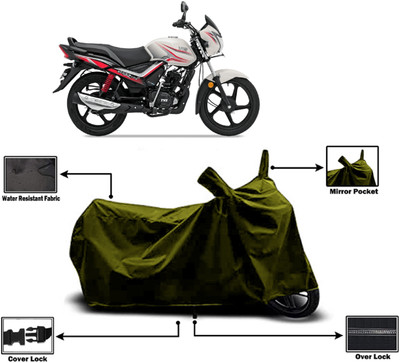 Amexride Two Wheeler Cover for TVS(Star City Plus BS6, Green)