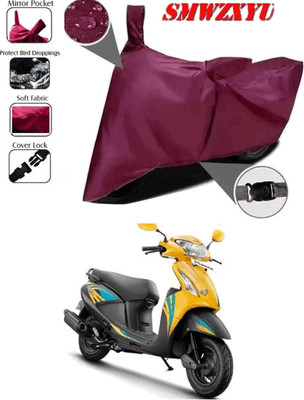 smwzxyu Waterproof Two Wheeler Cover for Hero(Pleasure+ 110, Maroon)