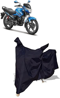 Amexride Two Wheeler Cover for Hero(Glamour FI, Black)