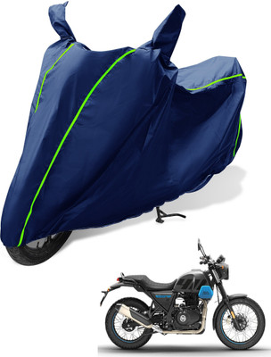 Auto Hub Waterproof Two Wheeler Cover for Royal Enfield(Blue)