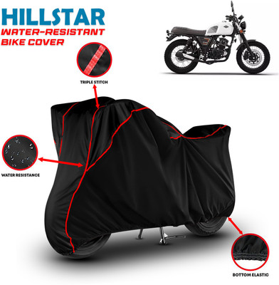 HILLSTAR Waterproof Two Wheeler Cover for Keeway(Flame SR125, Black, Red)