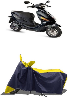 SUGASHRI Waterproof Two Wheeler Cover for Hero(Electric Cruz BS6, Yellow, Blue)