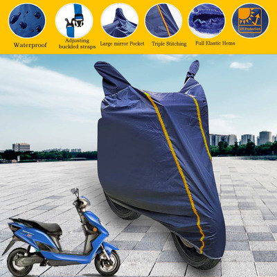 GARREGE Waterproof Two Wheeler Cover for Evolet(Derby, Blue)
