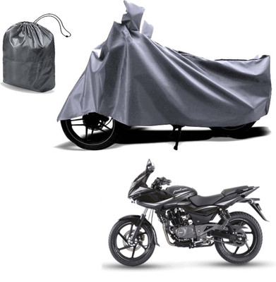 Autoinnovation Waterproof Two Wheeler Cover for Bajaj(Pulsar 220F, Grey)