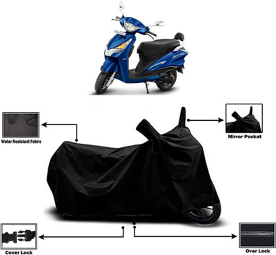 KEDIT Two Wheeler Cover for Hero(MotoCorp Destini 125, Black)