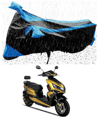 Mdstar Waterproof Two Wheeler Cover for Okinawa(Praise, Blue, Black)