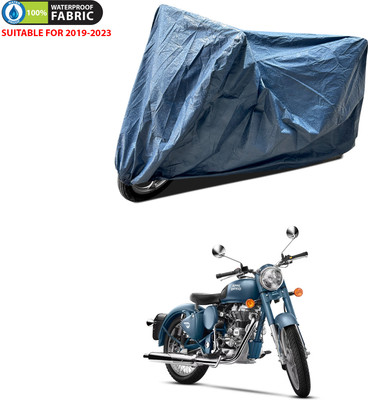 PAGORA Waterproof Two Wheeler Cover for Royal Enfield(Classic Squadron, Blue)