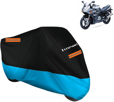 Horseyaart Waterproof Two Wheeler Cover for Suzuki(GS, Blue)