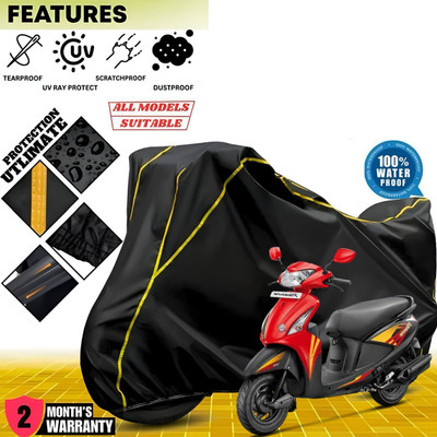 OliverX Waterproof Two Wheeler Cover for Hero(Pleasure, Black)