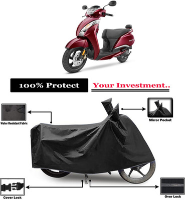 Amexride Two Wheeler Cover for TVS(Jupiter 125, Black)