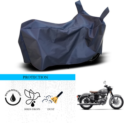 SnehaSales Waterproof Two Wheeler Cover for Royal Enfield(Classic 500, Blue)