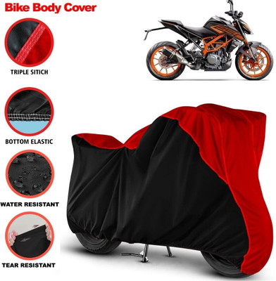 Grizzly Two Wheeler Cover for KTM(250 Duke, Black, Red)