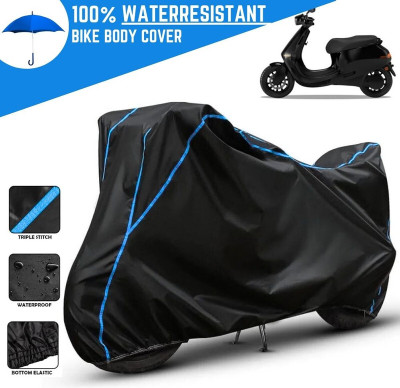 Amikan Waterproof Two Wheeler Cover for Ola(Electric, Black)