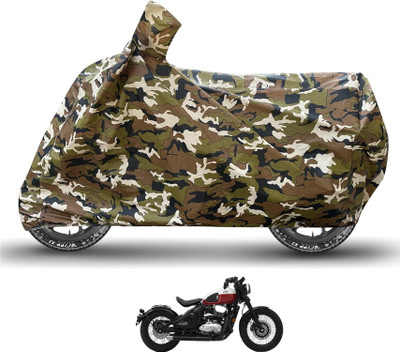 Caronix Waterproof Two Wheeler Cover for JAWA(Bobber 350, Brown)