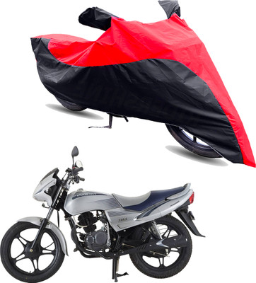Motodreka Two Wheeler Cover for LML(Freedom DX, Red, Black)
