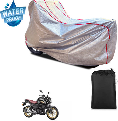 PAGORA Waterproof Two Wheeler Cover for Yamaha(FZ S FI New, Silver)