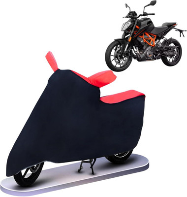KEDIT Two Wheeler Cover for KTM(390 Duke BS6, Red, Black)