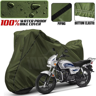 xodi Waterproof Two Wheeler Cover for Hero(Splendor Plus, Black, Blue, Multicolor)