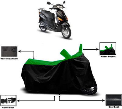 Amexride Two Wheeler Cover for Hero Electric(Electric Optima Plus BS6, Green)