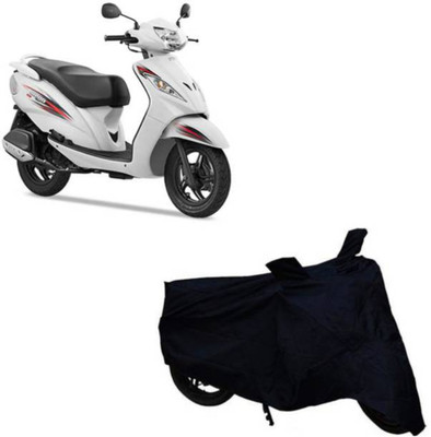 RAAMKM Waterproof Two Wheeler Cover for Hero, Honda, Royal Enfield, TVS(Boxer AT, Black)