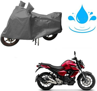MMSSTAR Waterproof Two Wheeler Cover for Yamaha(FZ-S, Grey)