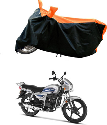 Mdstar Waterproof Two Wheeler Cover for Hero(Splendor Plus, Orange)