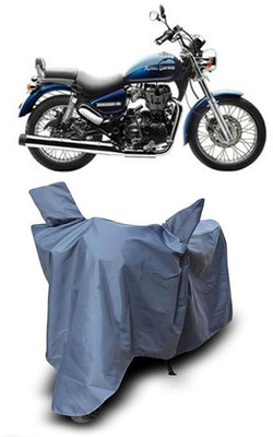 MADAFIYA Waterproof Two Wheeler Cover for Royal Enfield(Thunderbird 350, Grey)