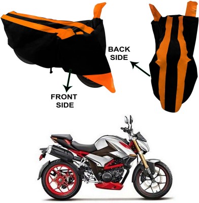 Ascension Two Wheeler Cover for Hero(XF3R BS6, Black, Orange)