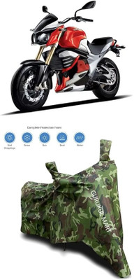 gurukul mart Waterproof Two Wheeler Cover for Mahindra(Mojo UT 300, Black)