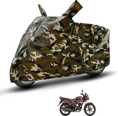 Auto Hub Waterproof Two Wheeler Cover for Honda(Dream Yuga, Brown)