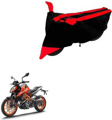 DeepShakshi AUTOMOTIVE Two Wheeler Cover for KTM(Duke 390, Black, Red)