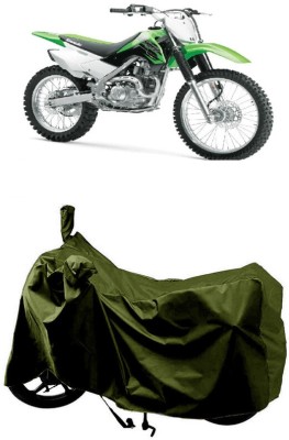 SUGASHRI Waterproof Two Wheeler Cover for Kawasaki(KLX 140, Green)