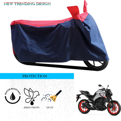 ANTHUB Waterproof Two Wheeler Cover for Yamaha(MT-03, Black, Red)