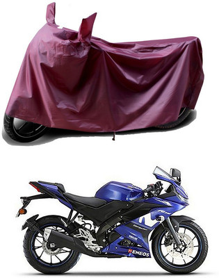 THE REAL ARV Waterproof Two Wheeler Cover for Yamaha(YZF R15 V3 Moto GP Edition, Maroon)