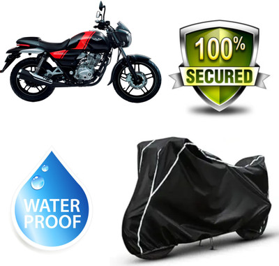 ATBROTHERS Waterproof Two Wheeler Cover for Bajaj(V15, Black, Silver)