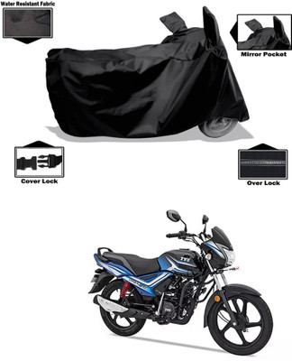 CODOKI Waterproof Two Wheeler Cover for TVS(Star City Plus BS6, Black)