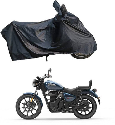 smwzxyu Waterproof Two Wheeler Cover for Universal For Bike(Meteor 350, Black)