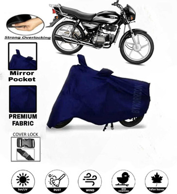 AutoGalaxy Waterproof Two Wheeler Cover for Hero(Splendor Plus, Blue)