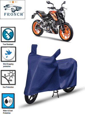 FRONCH Waterproof Two Wheeler Cover for KTM(125 Duke, Blue)