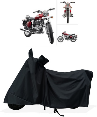 Tricway Two Wheeler Cover for Royal Enfield(Twin spark, Black)